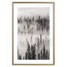 Wall Poster Nesting Site - landscape of a forest with spruce trees covered in thick fog 130243 additionalThumb 20