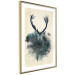 Wall Poster Forest Spirit - abstract dark deer with large antlers on a beige background 130343 additionalThumb 9