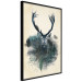 Wall Poster Forest Spirit - abstract dark deer with large antlers on a beige background 130343 additionalThumb 11