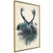 Wall Poster Forest Spirit - abstract dark deer with large antlers on a beige background 130343 additionalThumb 12