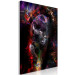 Canvas Print Black Jaguar (1-piece) Vertical - abstract colorful animal 131643 additionalThumb 2