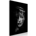 Canvas Art Print Feminine Architecture (1-piece) Vertical - gray portrait of a woman 131743 additionalThumb 2