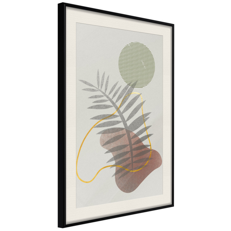 Poster Palm Shadow - plant among various figures in an abstract motif 131843 additionalImage 6