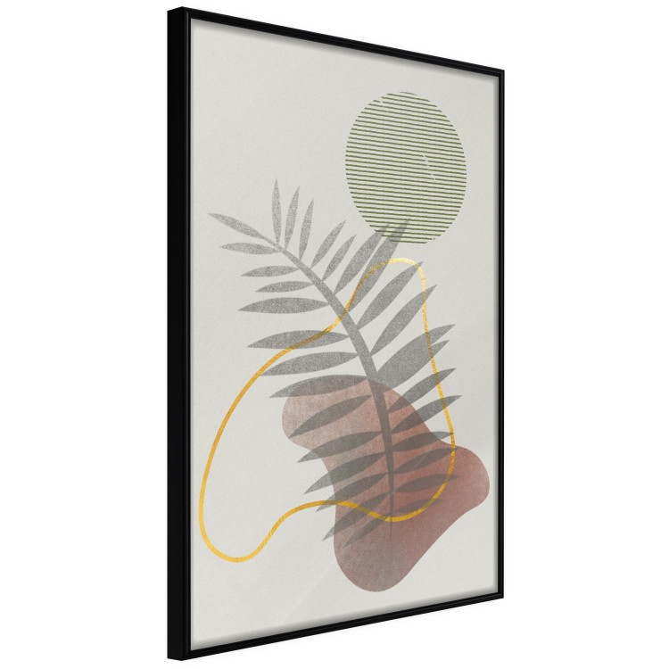 Poster Palm Shadow - plant among various figures in an abstract motif 131843 additionalImage 10