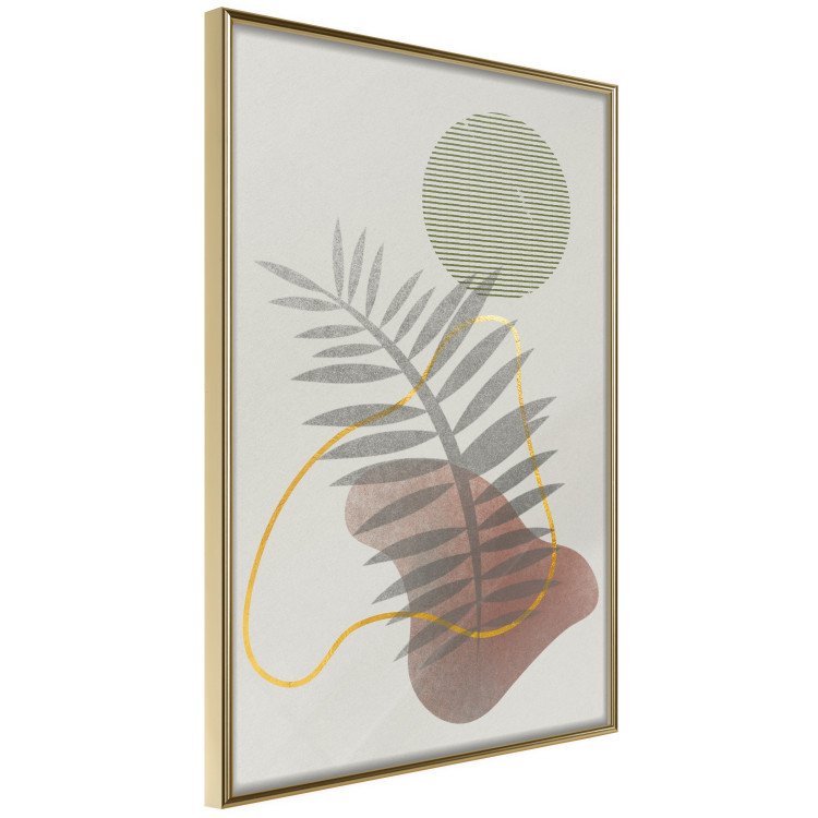 Poster Palm Shadow - plant among various figures in an abstract motif 131843 additionalImage 13