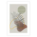 Poster Palm Shadow - plant among various figures in an abstract motif 131843 additionalThumb 25