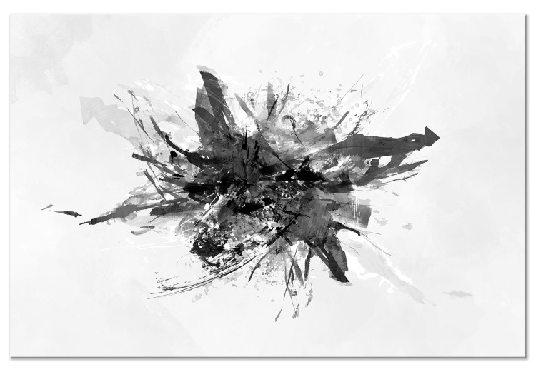 Canvas Expansion (1-piece) Wide - industrial black and white abstraction 132243