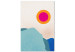 Canvas Print Ice fjord - abstract Scandinavian landscape with the sun 135643