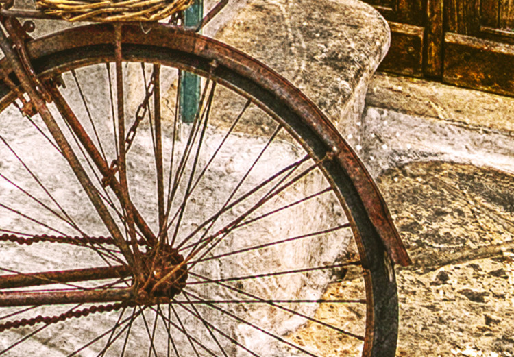 Canvas Bike on the stone stairs - photography of the Italian town 135843 additionalImage 5