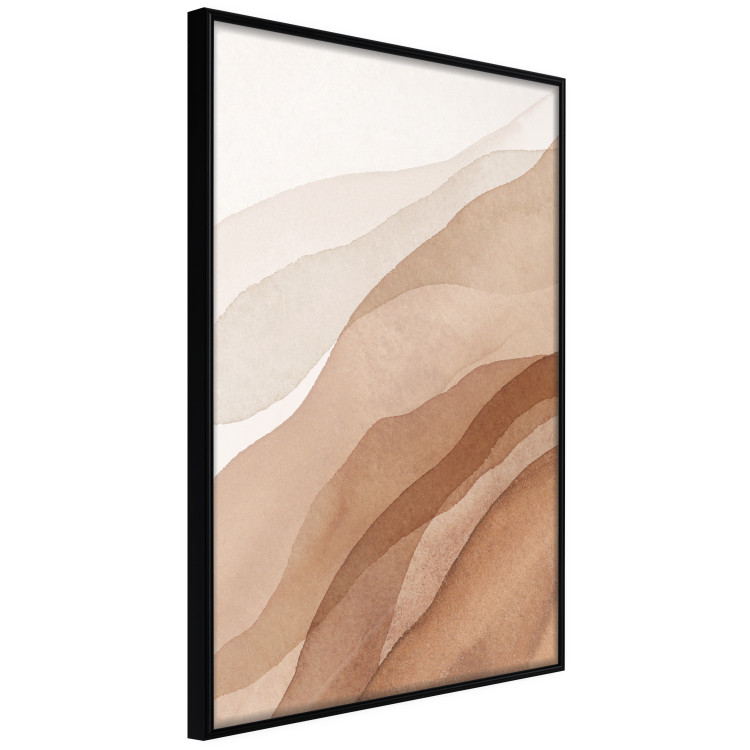 Poster Descending Mist - unique abstraction in warm-toned waves 136043 additionalImage 10