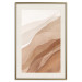 Poster Descending Mist - unique abstraction in warm-toned waves 136043 additionalThumb 13