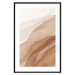 Poster Descending Mist - unique abstraction in warm-toned waves 136043 additionalThumb 2