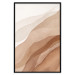 Poster Descending Mist - unique abstraction in warm-toned waves 136043 additionalThumb 5