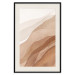 Poster Descending Mist - unique abstraction in warm-toned waves 136043 additionalThumb 2