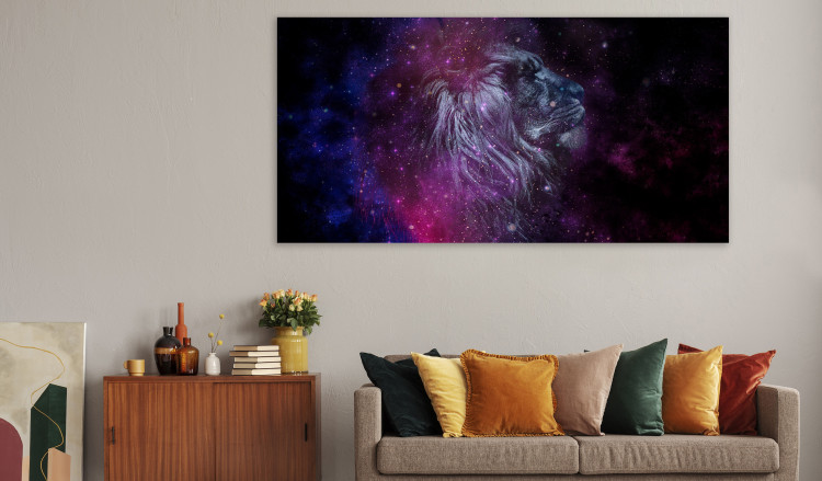 Large canvas print Cosmic Lion II [Large Format] 136343 additionalImage 6