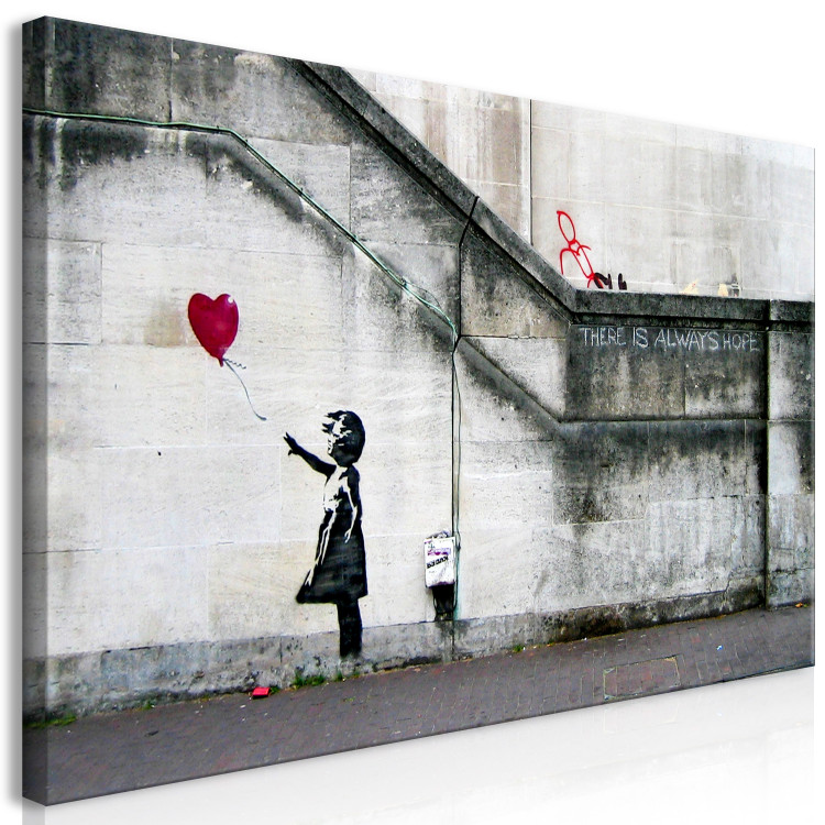 Large canvas print Girl With a Balloon by Banksy II [Large Format] 136443 additionalImage 3