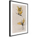 Poster Golden Geese - pattern of flying birds and beige background in scandi boho style 136543 additionalThumb 9