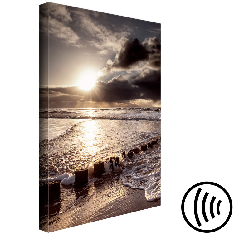 Canvas Broken Passion (1-piece) Vertical - sunset and sea 137943 additionalImage 6