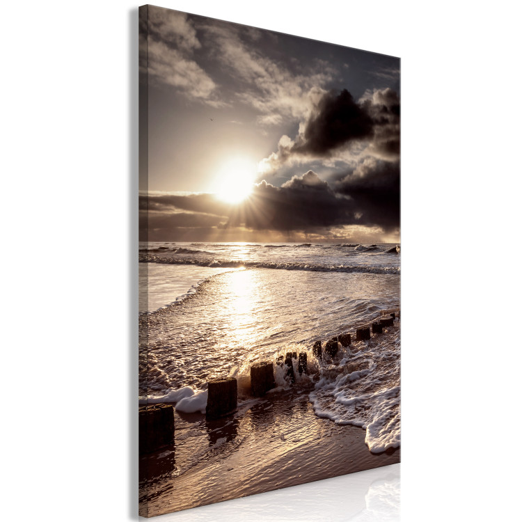 Canvas Broken Passion (1-piece) Vertical - sunset and sea 137943 additionalImage 2