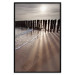 Poster Light of Hope - seascape of a beach against a setting sun 138043 additionalThumb 12
