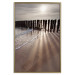 Poster Light of Hope - seascape of a beach against a setting sun 138043 additionalThumb 9