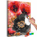 Paint by number Blooming Poppies - Three Flowers and Black, Red and Gold Accessories 144143 additionalThumb 5