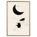 Wall Poster Fun - Girl Swinging on the Moon Surrounded by Stars 146143 additionalThumb 21