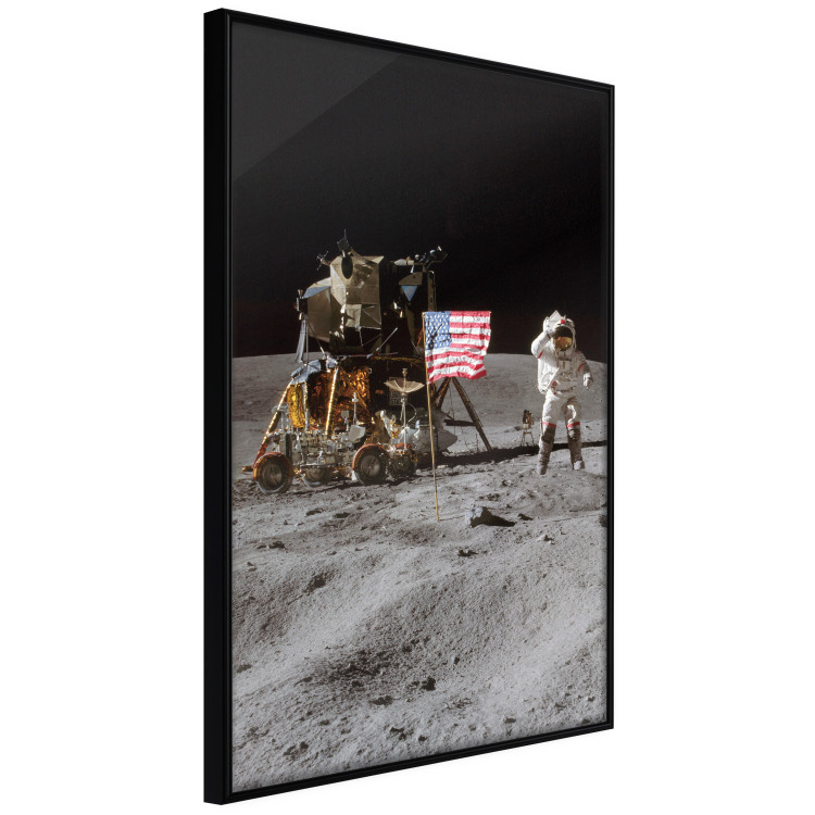 Wall Poster Moon Landing - Photo of the Ship, Astronaut and Flag in Space 146243 additionalImage 5