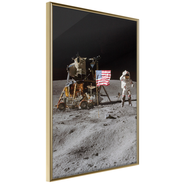 Wall Poster Moon Landing - Photo of the Ship, Astronaut and Flag in Space 146243 additionalImage 7