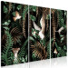 Canvas Art Print Tropical Jungle - Triptych with Exotic Animals 146443 additionalThumb 2