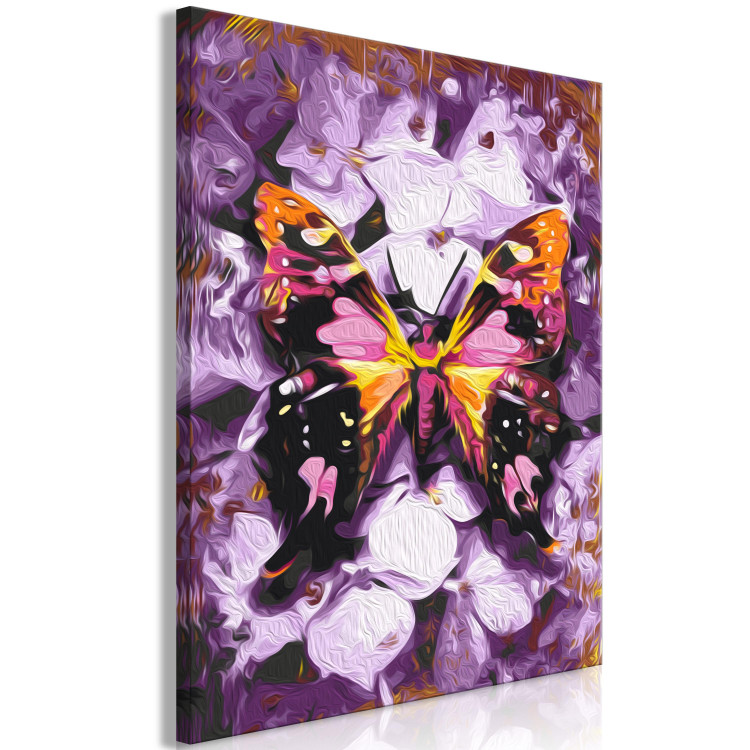 Paint by number Harmony - Purple Butterfly on a Background of Purple Flower Petals 146543 additionalImage 5