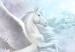 Photo Wallpaper Unicorn and Magic Tree - Blue and Rainbow Land in the Clouds 148543 additionalThumb 7
