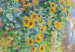 Round Canvas Claude Monet’s Garden at Vétheuil - Farmhouse With Sunflowers 148743 additionalThumb 4