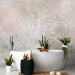 Wall Mural Decorative Fresco - Artistic Wall With a Drawing of Flowers 148943 additionalThumb 8