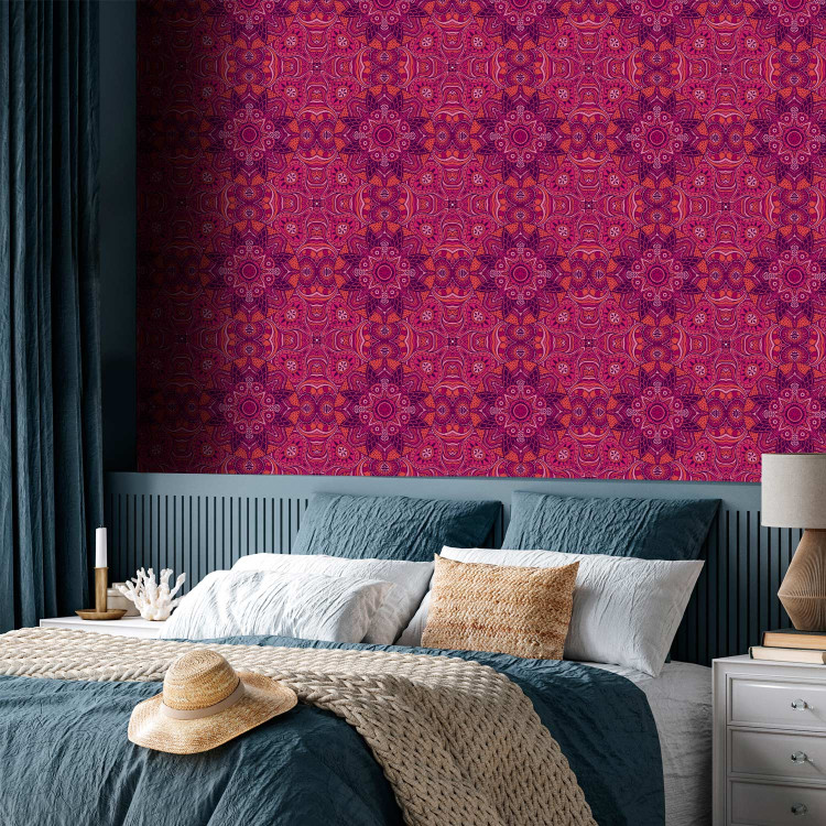 Wallpaper Pink Pattern - Decorative Round Lace Pattern With Many Details 150043 additionalImage 4