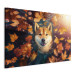 Canvas Art Print AI Shiba Dog - Portrait of a Friendly Animal in an Autumn Mood - Horizontal 150243 additionalThumb 2