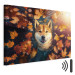 Canvas Art Print AI Shiba Dog - Portrait of a Friendly Animal in an Autumn Mood - Horizontal 150243 additionalThumb 8