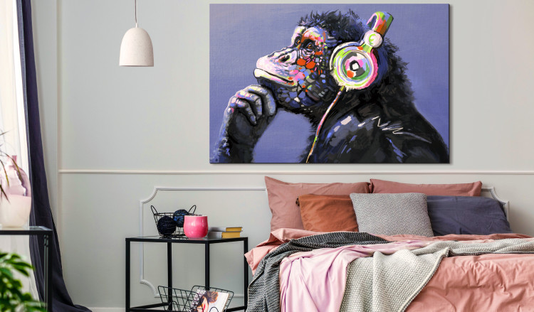 Large canvas print Musical Monkey [Large Format] 150943 additionalImage 4