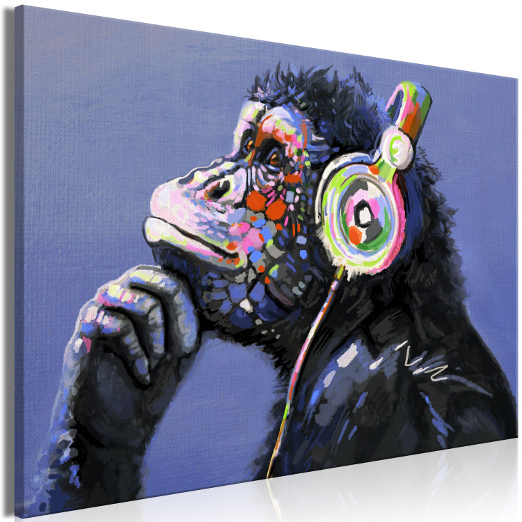 Large canvas print Musical Monkey [Large Format] 150943 additionalImage 3
