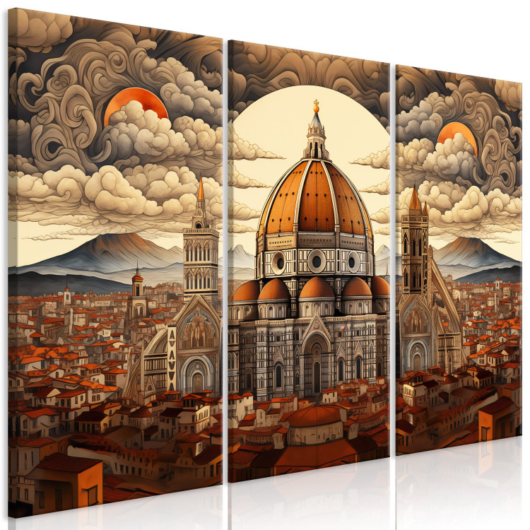Canvas Florence - Cathedral of Santa Maria del Fiore, Heart of Tuscany 151943 additionalImage 2