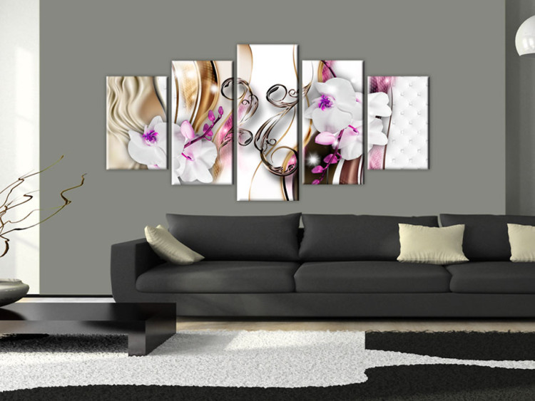 Canvas Print Orchids: pink flowers 50043 additionalImage 3