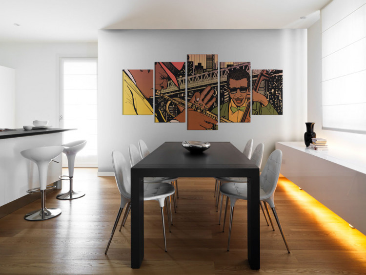 Canvas Print Jazzy NYC 55643 additionalImage 3