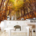 Wall Mural Autumn-Coloured Forest - Landscape of Nature in Autumn with Fallen Leaves 59843 additionalThumb 6