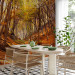 Wall Mural Autumn-Coloured Forest - Landscape of Nature in Autumn with Fallen Leaves 59843 additionalThumb 4