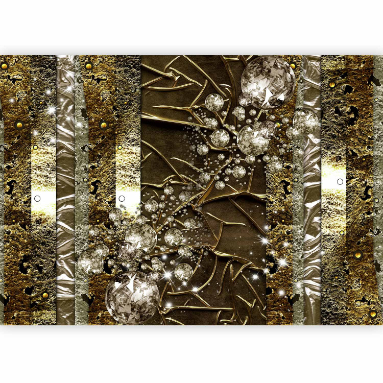 Photo Wallpaper Gold variation - abstract with gold and silver ornaments and textures 64243 additionalImage 5