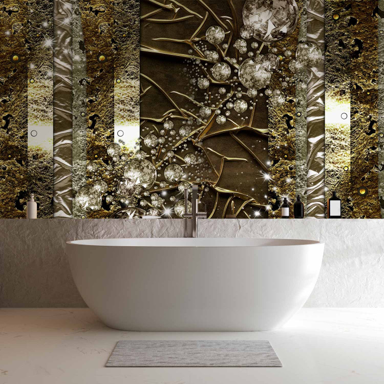 Photo Wallpaper Gold variation - abstract with gold and silver ornaments and textures 64243 additionalImage 8
