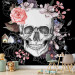 Wall Mural Skull and Flowers 107853 additionalThumb 6