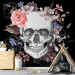 Wall Mural Skull and Flowers 107853 additionalThumb 4