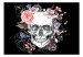 Wall Mural Skull and Flowers 107853 additionalThumb 1