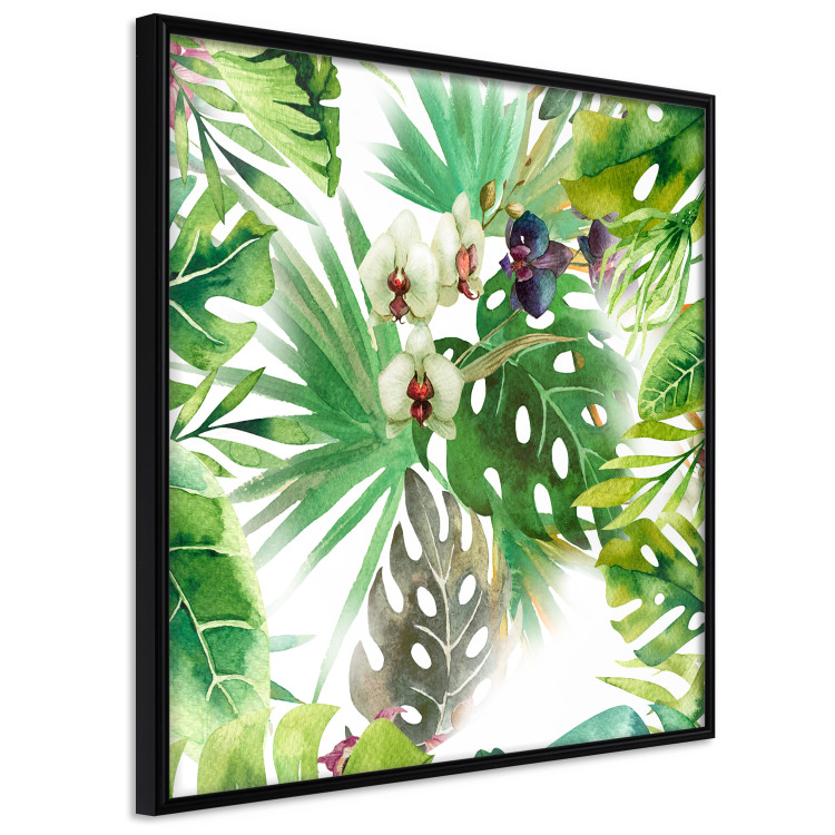 Wall Poster Tropical shadow (square) - botanical composition with green leaves 114353 additionalImage 11